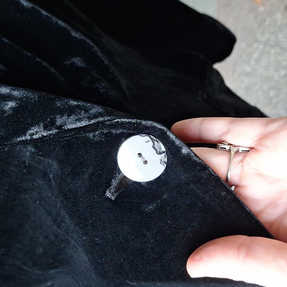 J. Jill Silk Blend Velour Blazer Size XL Black - Picture 3 of 14